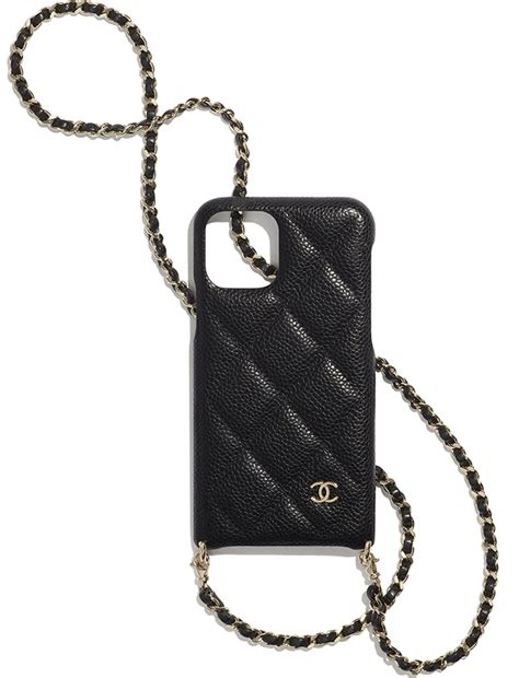 chanel leather iphone case|chanel iphone case with chain.